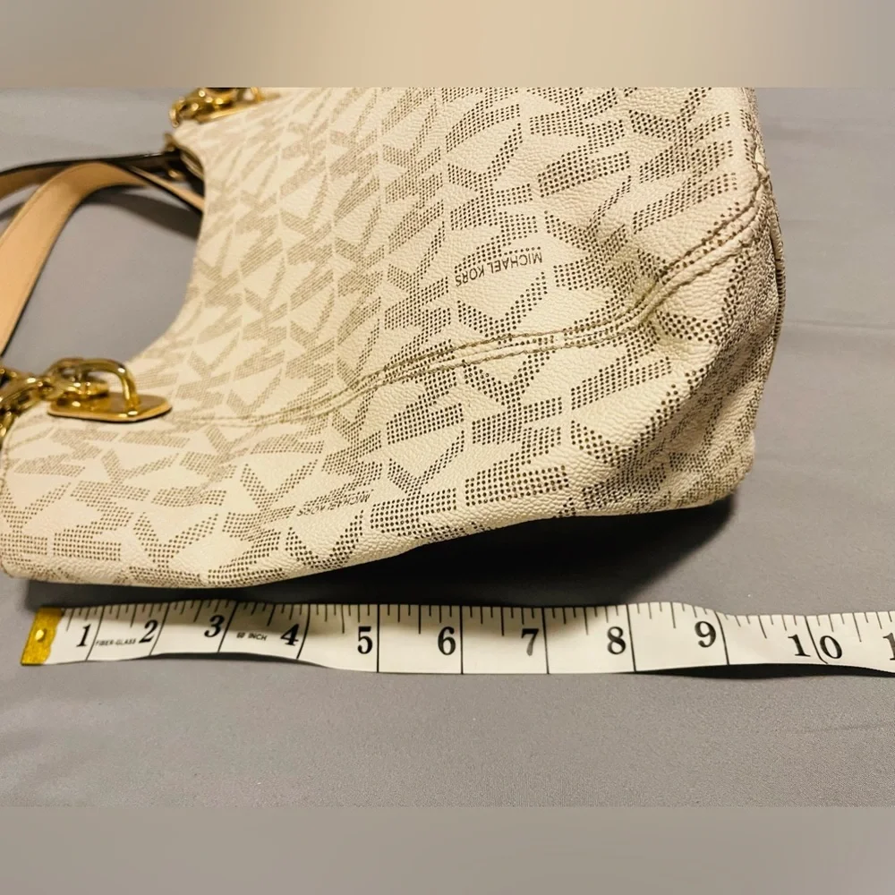 Fabulous ecru leather Michael Kors leather tote - Picture 12 of 14